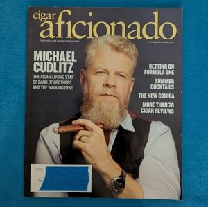 Cigar Aficionado Magazine Michael Cudlitz Reviews Summer Cocktails Formula One